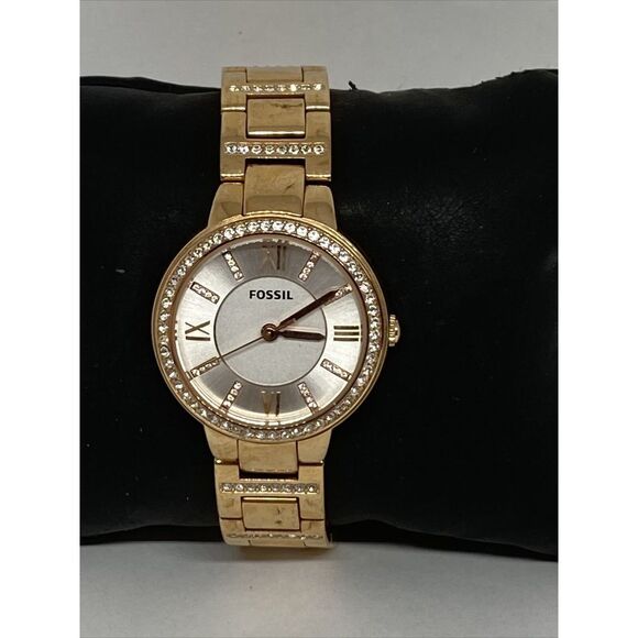 Fossil Virginia ES3284 Women's Stainless Steel Analog Dial Quartz Watch JK679 - Picture 3 of 12